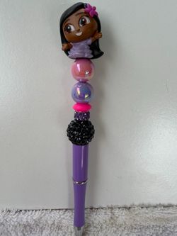 Character beaded pen