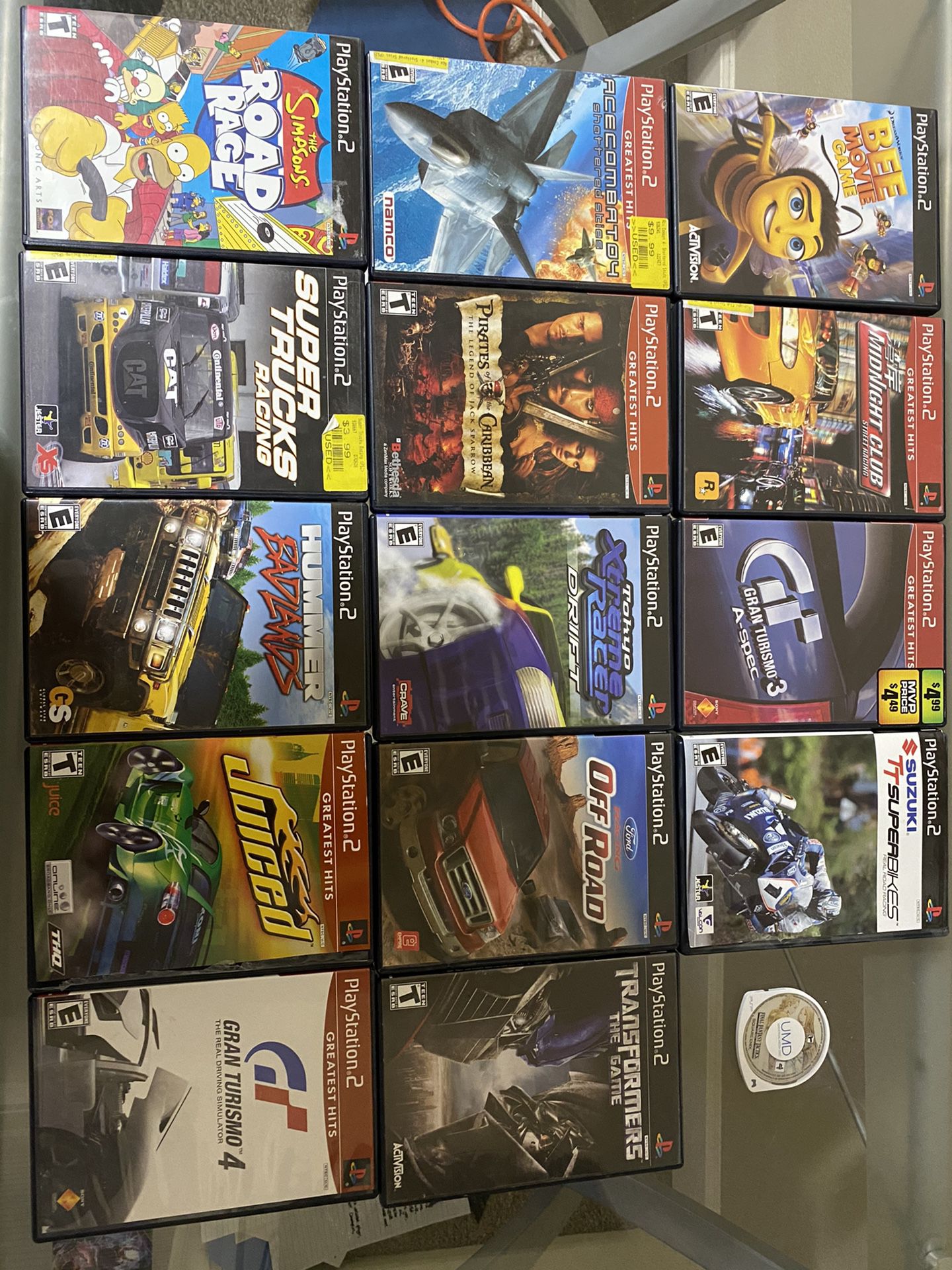 15 Older Games (PS2 and PSP)