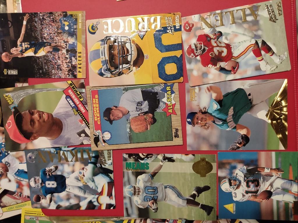 Variety Of Sports Cards