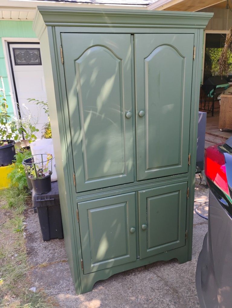 Beautiful Green Armour Entertainment Center