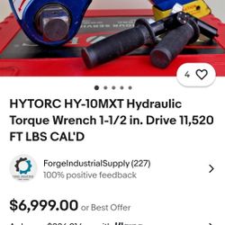 Hytorc-hydraulic Torque Wrench 1-1/2 https://offerup.com/redirect/?o=SW4uZHJpdmU= 1,520 FT-LBS CALD