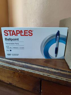 Staples ballpoint pens
