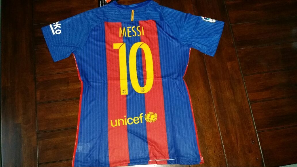 Messi 2017 Barcelona jersey