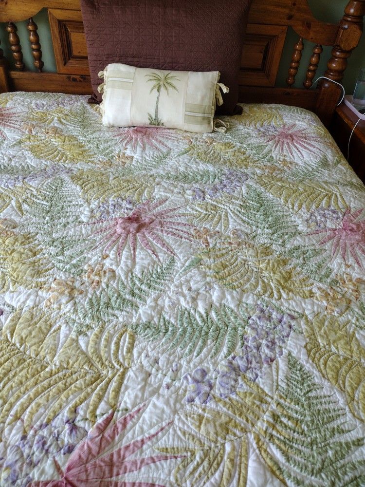 Liz Claiborne cotton quilted coverlet