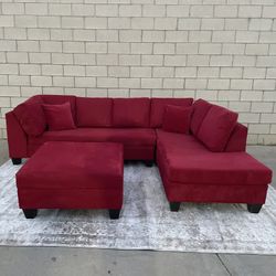 *Free Delivery* Custom Sectional Couch w/ Storage Ottoman