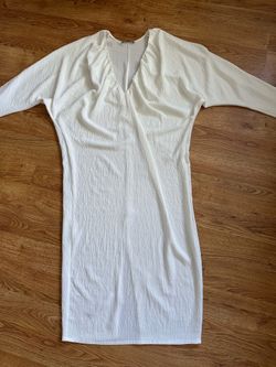 Zara White Maxi Dress Size M