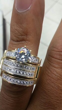 14K GOLD 3 RING Set 9.6 grams