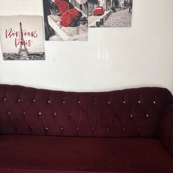 Burgundy Couch