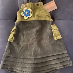 Corduroy Overall Dress, Little Girls Clothes