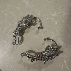 Butterfly ear cuffs