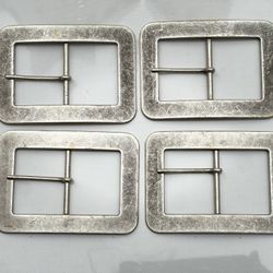 New 20 Piece Buckles Silver Finish Assorted Colors & Sizes