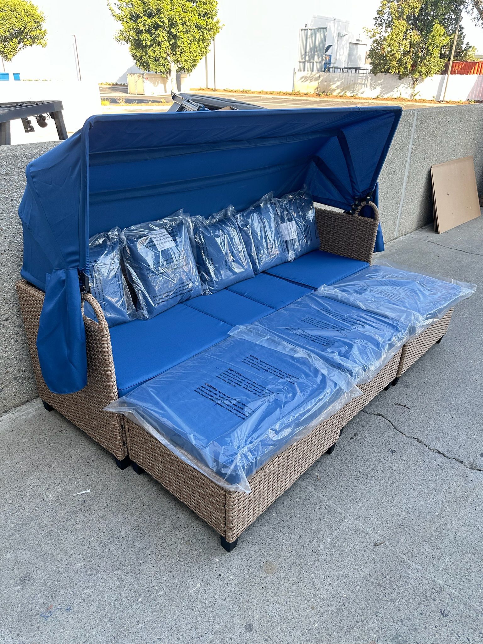 Outdoor Patio Furniture Set With Canopy Day Bed Canopy Set