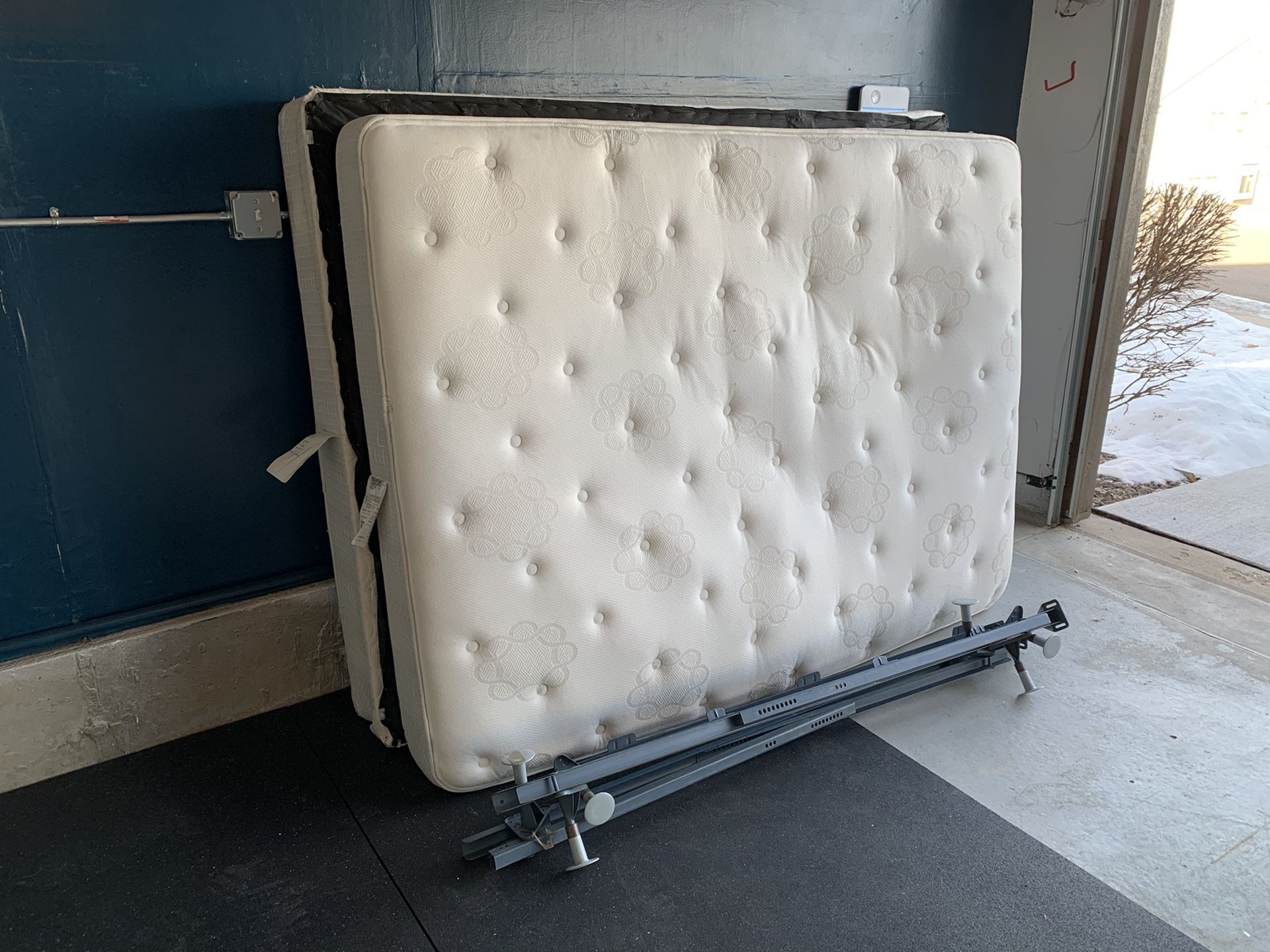 Free mattress, box spring and frame