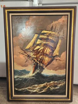 original oil painting. good condition. size 43x31