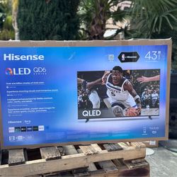 43” Hisense smart 4k Qled hdr tv