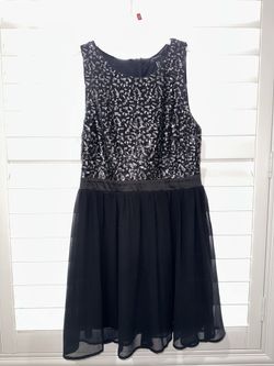Girl Size Large Black Sequins Dress