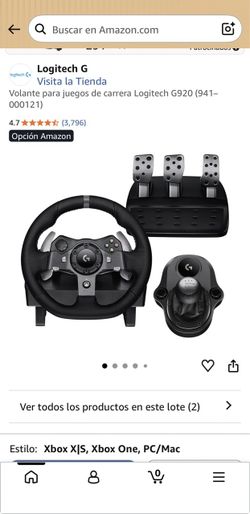 Xbox steering wheel, pedals, and shifter