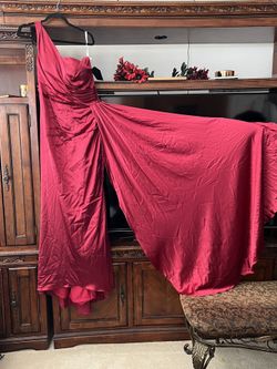 Red Satin Dress