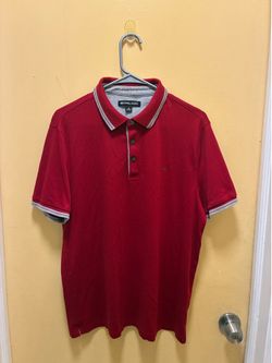 Mens Michael Kors Red Polo Shirt