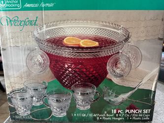 18pc Punch Bowl Service for 8