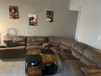 Beautiful Suede Couch