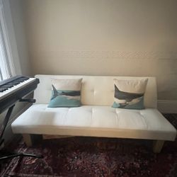 White Futon Couch