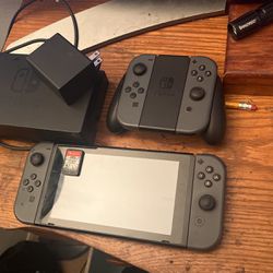 Nintendo Switch With Extra Pair Of Controllers  +Mario Party