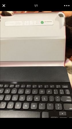 Logitech red I pad air Bluetooth keyboard