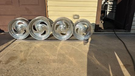 Old school welds racing wheels 17x8 and18x10 (5x1.27)(5x120)