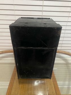 Make an offer! Authentic Michigan Central Railroad Freight Station Steel Bins – Bay City, MI – Matching Pair