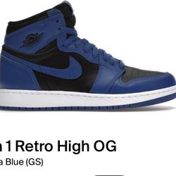 Jordan’s 1 High Marine Blue Size:7 Youth 
