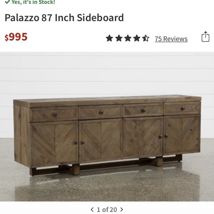 Palazzo 87 2024 inch sideboard