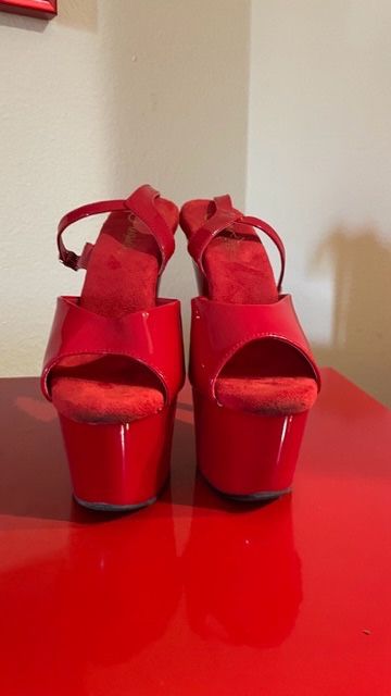 Platform Vinyl Red Heel Halloween