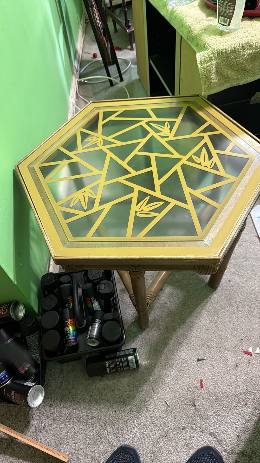 Glass End Tables A Pair (2)