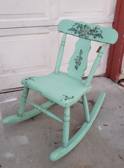 Small handpainted rocking chair