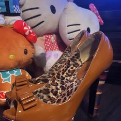 Brown Cheetah Heels