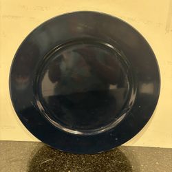 8 Black Plate Chargers