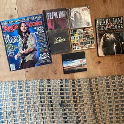 Pearl Jam/Eddie Vedder CD Book Magazine Lot 