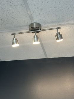 Burgate 2ft. 3 Light Brushed Nickel Integrated LED