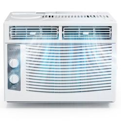 ROVSUN 5000 BTU Window Air Conditioner, Window AC Units with Mechanical Controls & Easy Install Kit, Ideal for Rooms up to 150 Square Feet, 115V/60Hz,