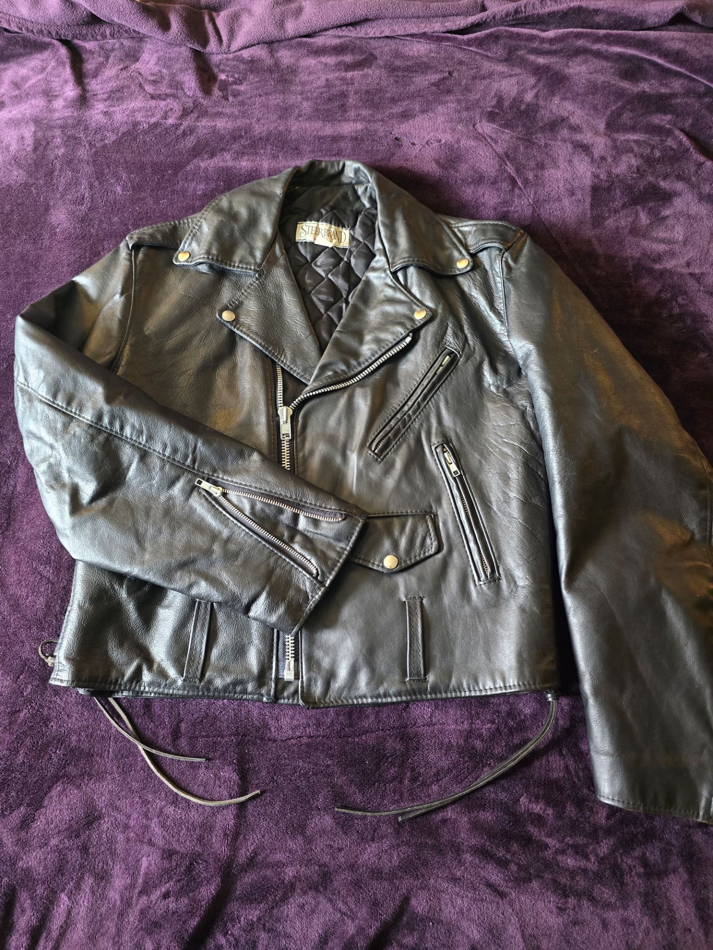 Vintage Black Leather Jacket