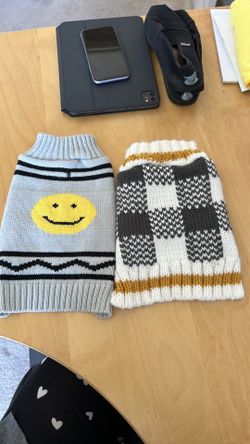 Two Warm & Adorable Pet Sweaters