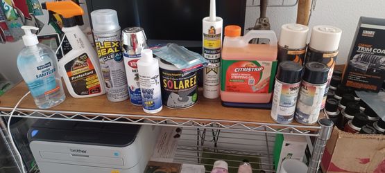 Miscellaneous household chemicals. Strippers fillers Sailors paint. $5 takes it all