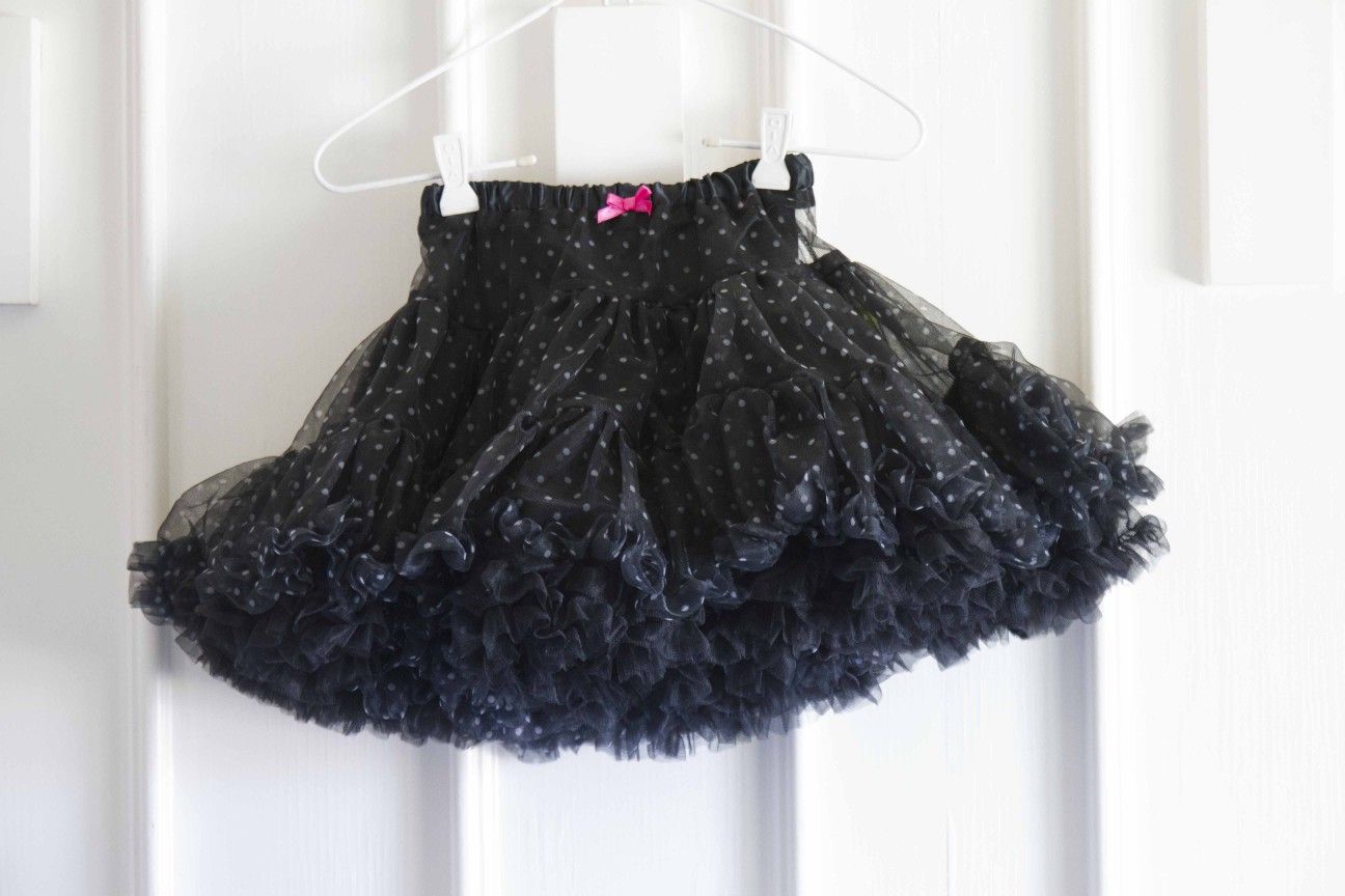 Black tulle skirt