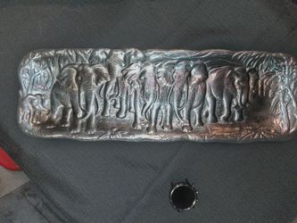 vintage Arthur Court Elephant Oblong Buffet Tray