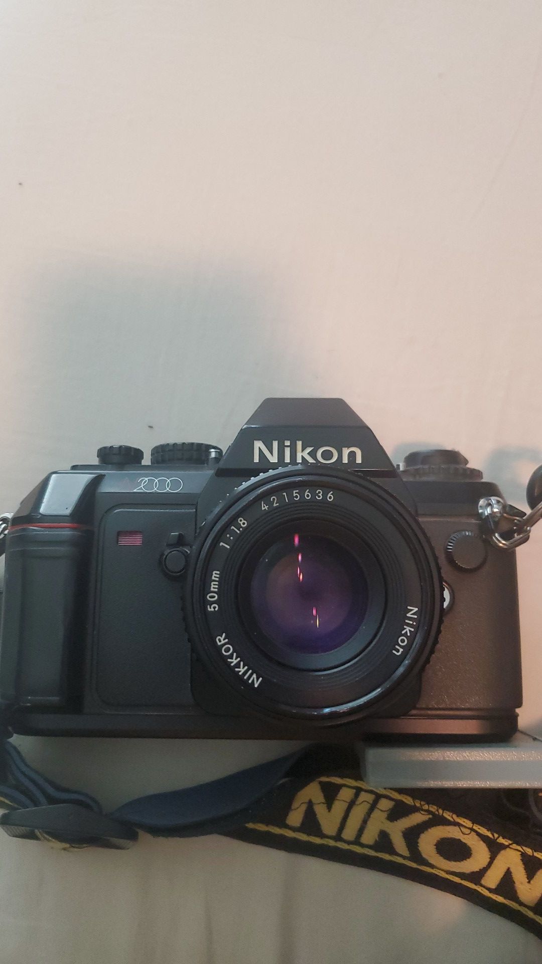 NIKON n2000 with bag extra lenses and flah