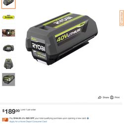 40-Volt Lithium-Ion 4.0 Ah Battery