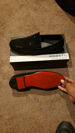 Black and shiny red bottom dress shoes for men for Sale in Dallas, TX -  OfferUp