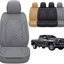 Dodge Ram Front Seat Cover Fit With 2013-2021 Dodge Ram 1500, 2500, 3500 Pickup Truck, Waterproof 