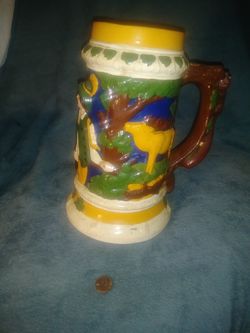 Large handmade stein